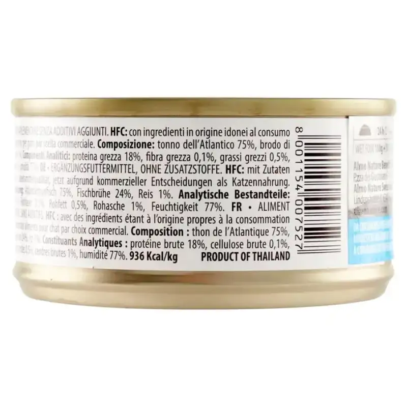 Almo Nature Hfc Hrana pentru Pisici Ton Atlantic Natural 70g Bax 24 buc.